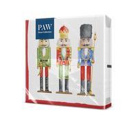 PAW - Napkins 3-Ply (33 x 33 cm) I 20 pcs I Perfect for Christmas, Winter, Holidays I Christmas Eve Table Decoration I Winter Paper Napkins - Nutcracker's Soldiers