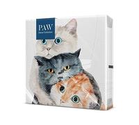PAW - Napkins 3-Ply (33 x 33 cm) I 20 Pieces I Perfect for Children's Birthdays, Parties, Communion and Celebrations i Paper Napkins Colorful with Party Theme I Cats, Joy, Party - Better Together