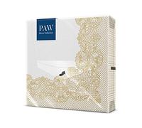 PAW - Napkins 3-Ply (33 x 33 cm) I 20 Pieces I Perfect for Communion, Wedding Confirmation and Celebrations I Paper Napkins Colorful with Decorations I Special Occasions, Ornaments, Gold Royal lace