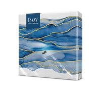 PAW - Napkins 3-Ply (33 x 33 cm) I 20 Pieces I Perfect for Communion, Wedding Confirmation and Celebrations I Paper Napkins Colorful Decorations I Special Occasions, Ornaments, Luxury i Watercolor