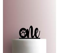 Paw One Acrylic Cake Topper 3mm Thick Premium Laser Cut Cake Decoration for Birthday, Wedding, Baby Shower & Party Cakes Durable Reusable