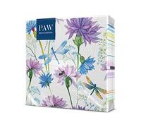 PAW - Napkins 3-Ply (33 x 33 cm) I 20 Pieces I Perfect for Birthdays Parties Weddings Communion and Celebrations I Paper Napkins Colorful - Spring, Summer, Meadow, Country Life i Color: Dragonfly