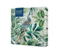 PAW Paper Napkins 33 x 33 cm, 20 Pack - Peacock | Three-ply, Absorbent and strong, Decorative for birthdays, Weddings and tea time, Brings colour to the table