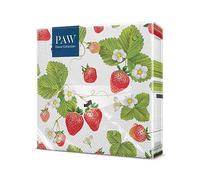 PAW Paper Napkins 33 x 33 cm, 20 Pack - Strawberries with Bees