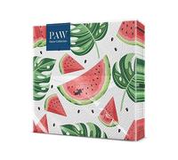 PAW - Napkins 3-Ply (33 x 33 cm) I 20 Pieces I Perfect for Birthdays, Parties, Weddings, Communion and Celebrations I Paper Napkins Colorful - Patterns with Fruits, Watermelons I Tasty Watermelons