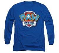 Paw Patrol 3D Logo Mens Long Sleeve T Shirt, Royal, S