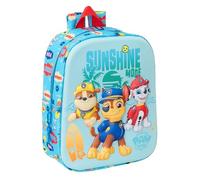 PAW PATROL 3D Nursery Backpack, Adaptable to Cart, Easy Cleaning, Ideal for Children of Different Ages, Comfortable and Versatile, Quality and Resistance, 22 x 10 x 27 cm, blue, M, Casual