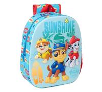 PAW PATROL 3D School Backpack, with 3D Design, Adaptable to Cart, Ideal for Children of Different Ages, Comfortable and Versatile, Quality and Resistance, 27 x 10 x 33 cm, blue, M, Casual