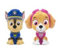 Paw Patrol 3D Sipper Bottle for Kids - 335ml BPA-Free Plastic Water Bottle with Skye & Chase Design, Durable & Reusable Drink Bottle for School, Travel & Outdoor Use (Pack of 2 - Skye & Chase)