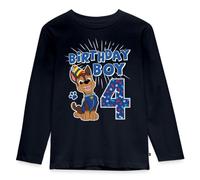 Paw Patrol 4 Year Old Birthday Boy Kids' Premium Longsleeve Shirt Navy