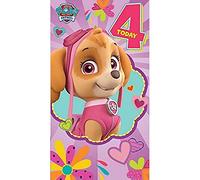 Paw Patrol Age 4 Birthday Card