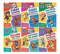 Paw Patrol Activity Books 6 Books Collection Set (First Numbers, First Counting, Fun with Numbers, Telling The Time, Left Right Up Down, Shapes and Colours)