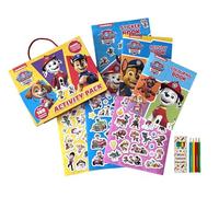 Paw Patrol Activity Pack with Colouring Books, Sticker book, Colouring Pencils & 100 Reusable Stickers.(Perfect for children aged 3-8).