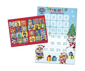 Paw Patrol Advent Calendar Reward Chart | Includes 24 Colourful Stickers | Count Down to Christmas!