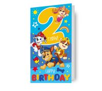 Paw Patrol Age 2 Sticker Birthday Card