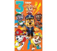 Danilo Promotions Ltd Paw Patrol Official Birthday Card, 3 Today, Age Three, Multiple Colours, PA062