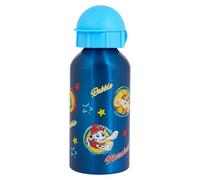 Paw Patrol Aluminium Water Bottle with Flip Lid, Blue, 400ml, Featuring Chase Rubble Marshall, for Children 48+ Months
