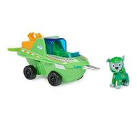Paw Patrol Aqua Pups Rocky Transforming Sawfish Vehicle with Collectible Action Figure, Kids’ Toys for Ages 3 and up