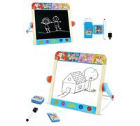 Paw Patrol Art & Craft Table for Kids - 2-in-1 Double-Sided Chalkboard & Whiteboard Drawing Board for Children, Portable Art Station 30 × 25 × 20 cm - Tabletop Easel