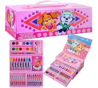 Paw Patrol Art Set, Colouring Sets for Children, Over 40 Art Supplies for Kids (Pink)