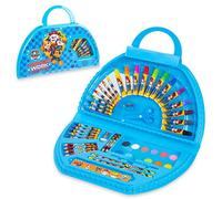Paw Patrol Art Set Kids Colouring Pencils Felt Tip Pens Crayons Paints Stationery Crafts Boys Girls Art Supplies Preschool Travel 40 Plus Pcs Gift Set (Blue)