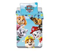 Baby children's bedding reversible motif Paw Patrol Skye Everest Rubble Chase Marshall Team cover duvet 100 x 135 cm + cover pillow 40 x 60 cm, 100% cotton