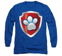 Paw Patrol Badge Mens Long Sleeve T Shirt, Royal, S