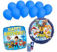 Paw Patrol Birthday Balloon Set - Bundle with 2 Decorative Foil Balloons Plus Stickers, More | Paw Patrol Balloon Decorations for Parties
