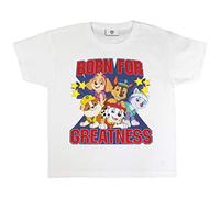 Paw Patrol Born for Greatness T-Shirt, Girls, 2-8 Years, White, Official Merchandise