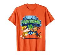 Paw Patrol Born Pawsome T-Shirt, Men, Orange, Small