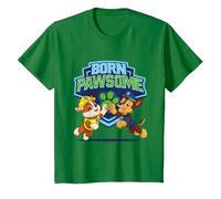 Paw Patrol Born Pawsome T-Shirt, Youth, Kelly Green, Medium