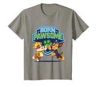 Paw Patrol Born Pawsome T-Shirt, Youth, Slate Grey, 3T