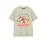 Paw Patrol Boys Beige Playful Outdoors Short Sleeved T-Shirt - 5-6 Years