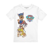 Paw Patrol Boy's Logo Pups T-Shirt White | Size: 7-8 Years Paw Patrol White 7-8 Years