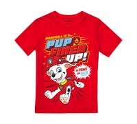 Paw Patrol Boy's Marshall Pup Fired Up T-Shirt Red | Size: 3-4 Years Paw Patrol Red 3-4 Years
