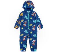 Paw Patrol Boys Puddle Suit | Kids All In One Rain Coat | Navy Blue Marshall Chase Rescue Pups Rule | Long Sleeve with Cuffs Play Walking Jacket | Merchandise Gift for Kids & Toddlers