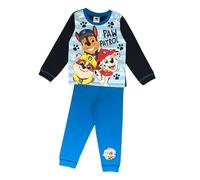 Paw Patrol Boys Pyjamas, 2 Piece Set featuring Rubble, Chase and Marshall, Blue Age 3-4 Years