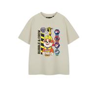 Paw Patrol Boy's Short Sleeved T-Shirt (Kids Oatmeal) in Beige | Size: 2-3 Years Paw Patrol Beige 2-3 Years