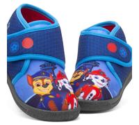 Paw Patrol Boys Slippers Blue Kids Character Girls Easy Fasten Gripped SIZE