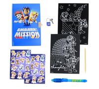 PAW PATROL Boys Stationery Set, Includes 1 Pen, Stickers, Notebook, Lock and Keys, Gift Set for Children