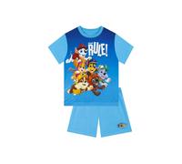 Paw Patrol Boy's These Pups RULE Short Pyjamas in Blue | Size: 5-6 Years Paw Patrol Blue 5-6 Years