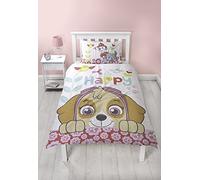 Paw Patrol Bright Single Duvet Cover Set | Happy Sky Design | Two Sided Reversible Design