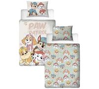 Paw Patrol Character World Official Toddler Cot Bed Duvet Cover | Sketchy Design Reversible 2 Sided Junior Bedding Including Matching Pillow Case Brands