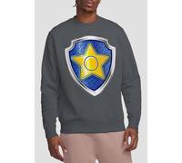 Paw Patrol Chase Badge Crew Sweatshirt, Charcoal Charcoal L