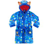 Paw Patrol Chase Boys Blue Star Print Floor Length Fleece Dressing Gown