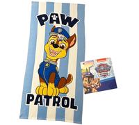 Paw Patrol Chase Children's Towel 70 x 140 cm | 100% Soft and Light Polyester | Quick Drying | Official Design | Ideal for Beach Pool and Bath Children and Paw Patrol Fans