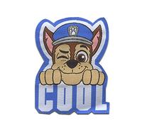 Paw Patrol Chase Cool - Iron on Patches Adhesive Emblem Stickers Appliques, Size: 2,63 x 2,04 inches