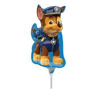 Paw Patrol Chase Inflated Mini Air Filled Balloon on Stick