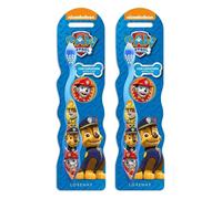 Paw Patrol Chase Little Teeth Whitening Toothbrush for Kids with Protection Cap, Soft Bristles, Non-Slip Handle for Children Aged 3-12 Years Old | BPA-Free & Non-Toxic Manual Toothbrush - Pack of 2