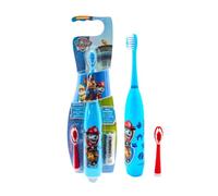Paw Patrol Chase & Marshall Kids Battery Powered Electric Toothbrush with Soft Zig-Zag Bristles, Extra Replacement Head & Battery Included for Children Aged 3-16 Years Old | BPA-Free & Non-Toxic